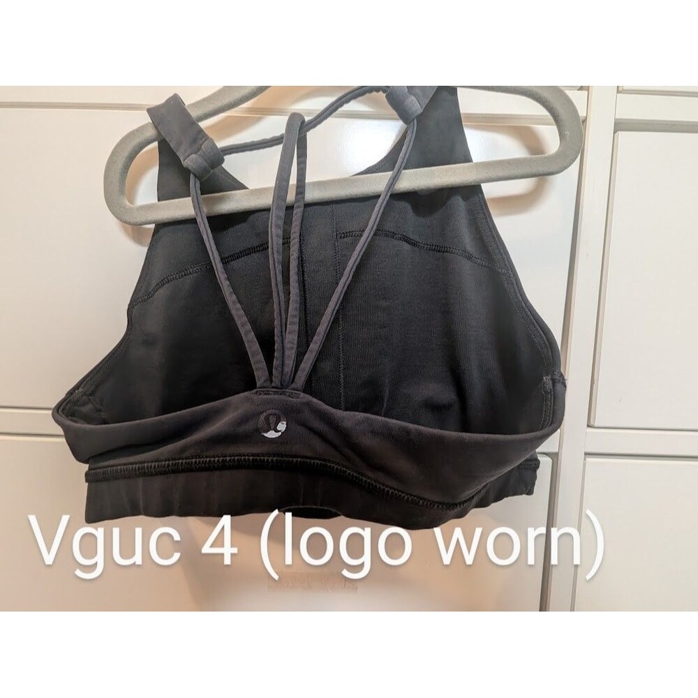Lululemon Sports Bra Size 4 Gray *Flaw